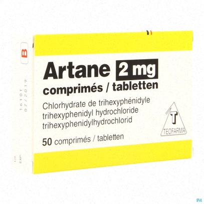 Achat Artane - Illustration du comprimé Artane