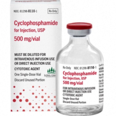 Acheter Cyclophosphamide - Illustration comprimés et flacon