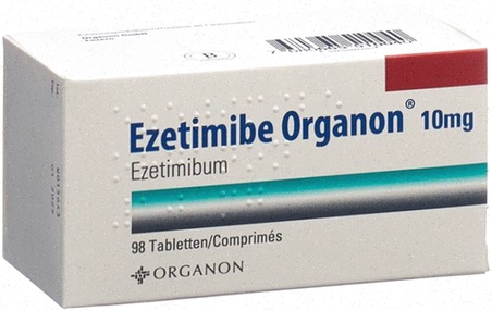 Acheter Ezetimibe - Illustration de comprimés et bouclier de cœur