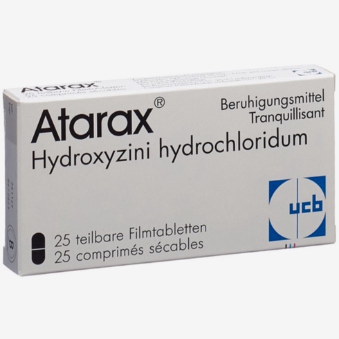 Hydroxyzine : comprimés et boîte