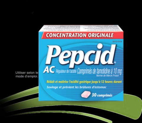 Acheter Pepcid - Illustration d'un comprimé de famotidine