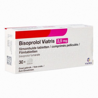 Bisoprolol –cartes et comprimés illustrés