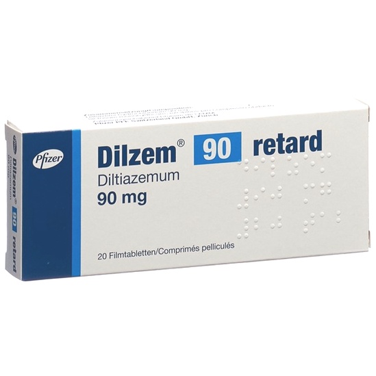 Diltiazem – paquet et montre symbolisant la livraison rapide