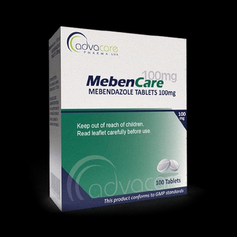 Acheter Mebendazole - Illustration de comprimés et bandelette de dosage