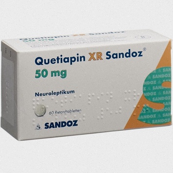 Acheter Quetiapine - Illustration de comprimés et de boîte